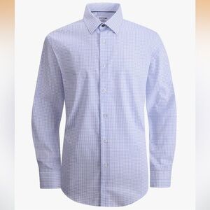 Duchamp Men's Lavender Checkered Dress Shirt